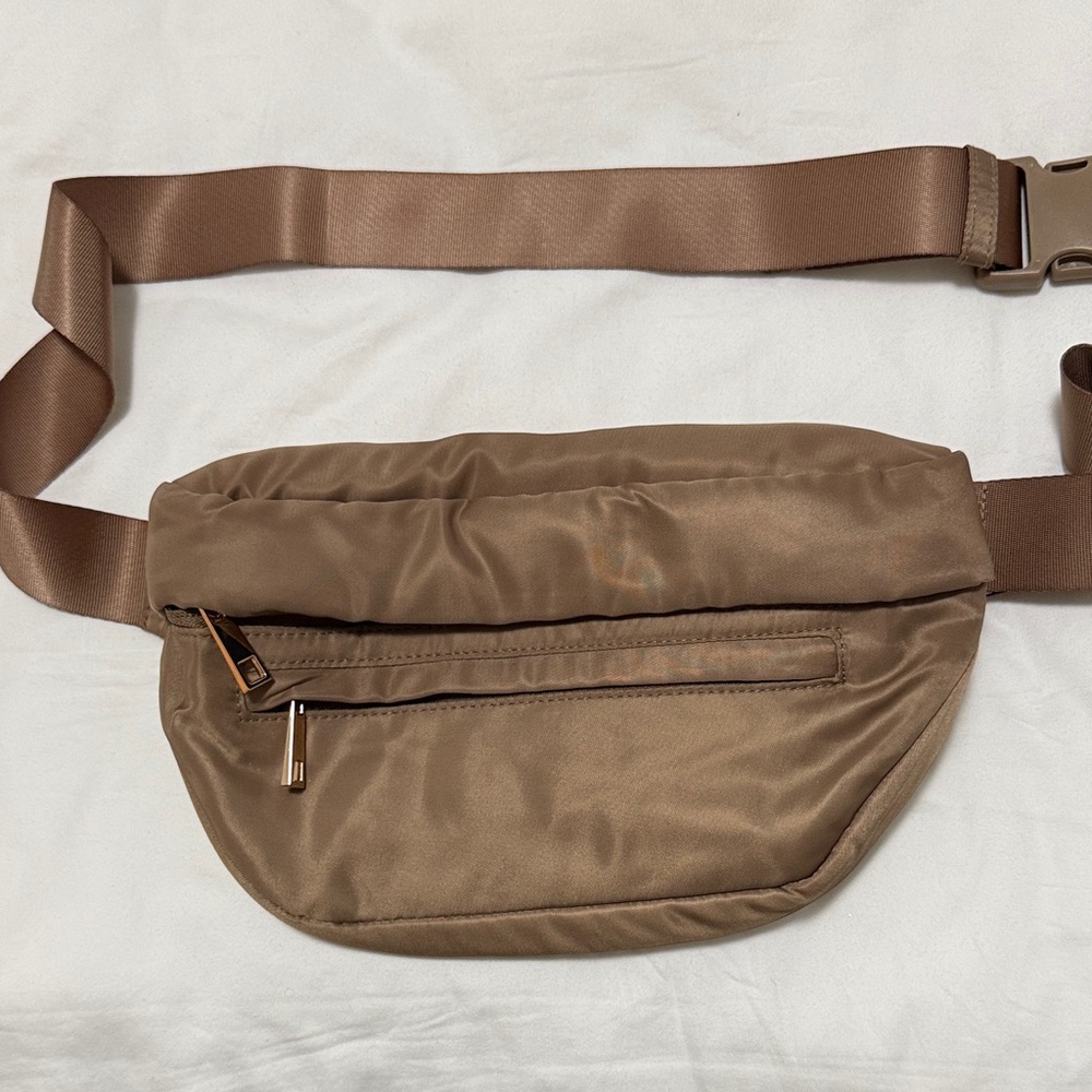 a new day Tan Belt Bag